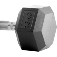 Bodytone mancuernas Mancuernas de goma hexagonales 15 kg 01