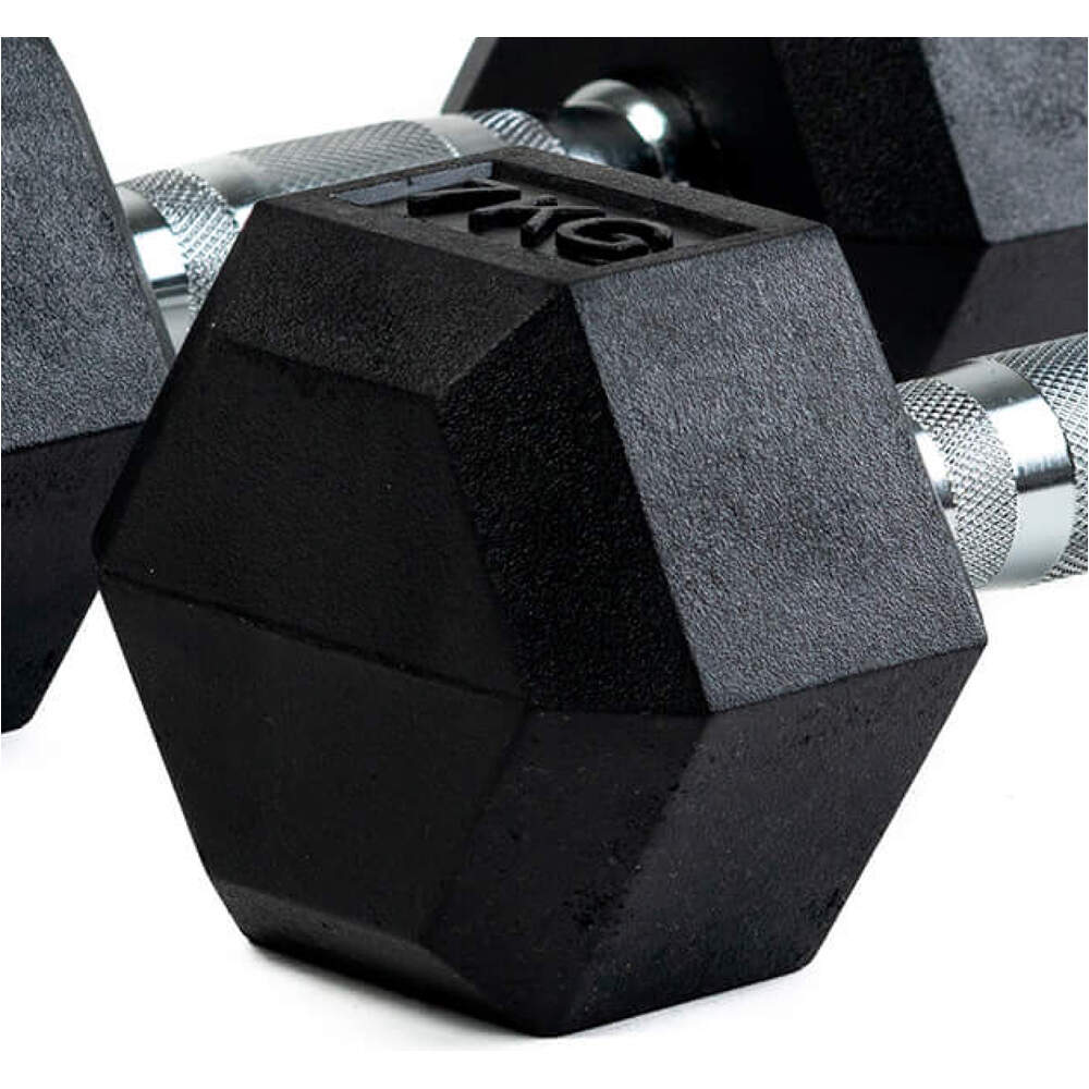 Bodytone mancuernas MANCUERNAS DE GOMA HEXAGONALES 7 KG 02