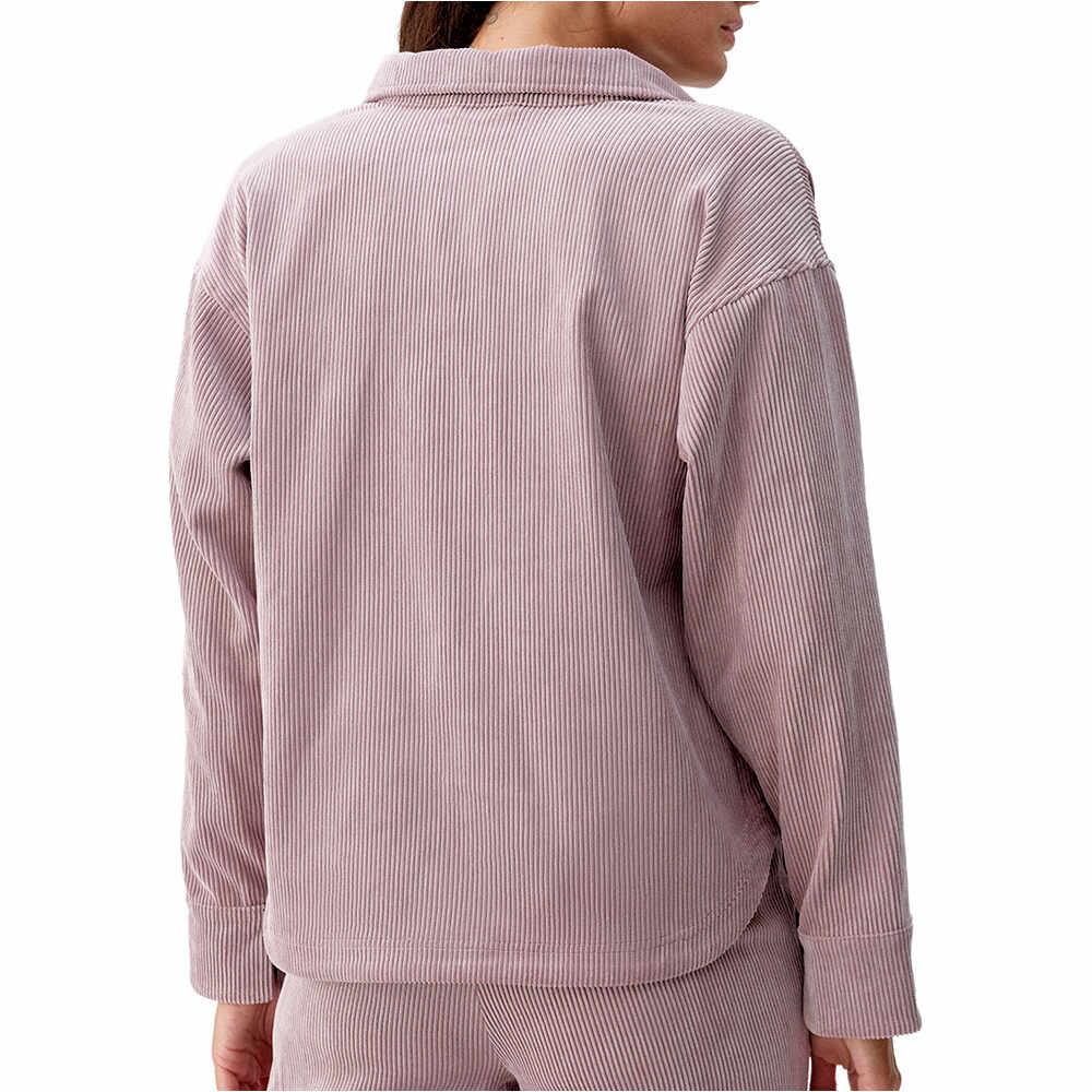 Born Living Yoga camisa manga larga mujer Zinnia vista trasera