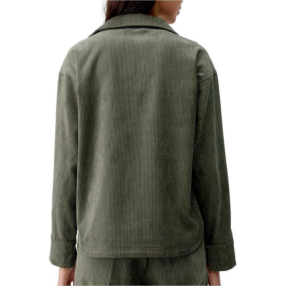Born Living Yoga camisa manga larga mujer Zinnia vista trasera