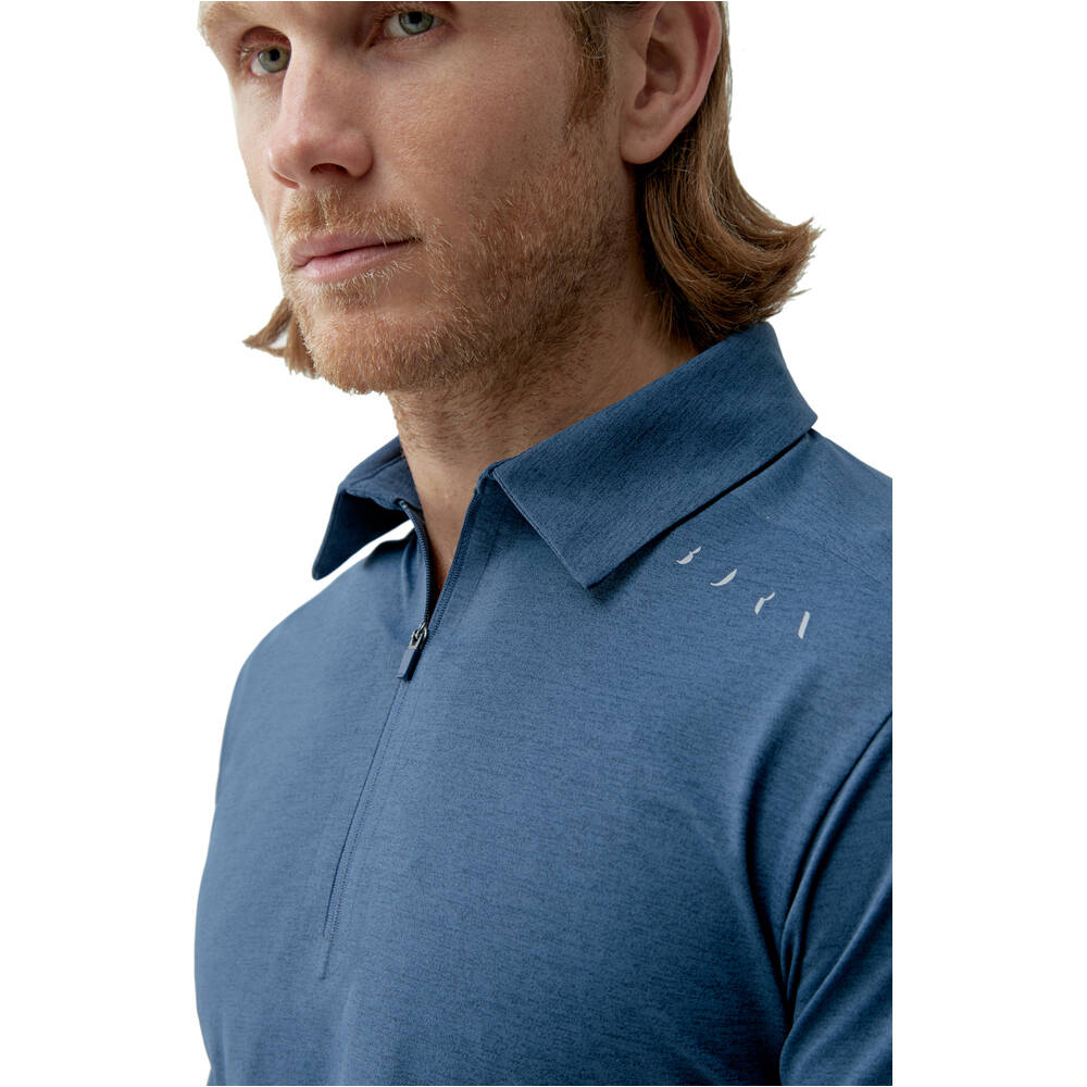 Born Living Yoga camiseta fitness hombre T-Shirt Polo Kariba vista detalle