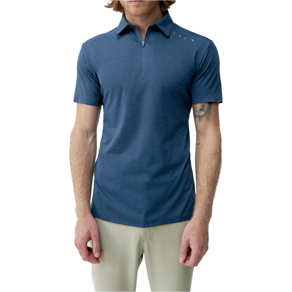 Born Living Yoga camiseta fitness hombre T-Shirt Polo Kariba vista frontal
