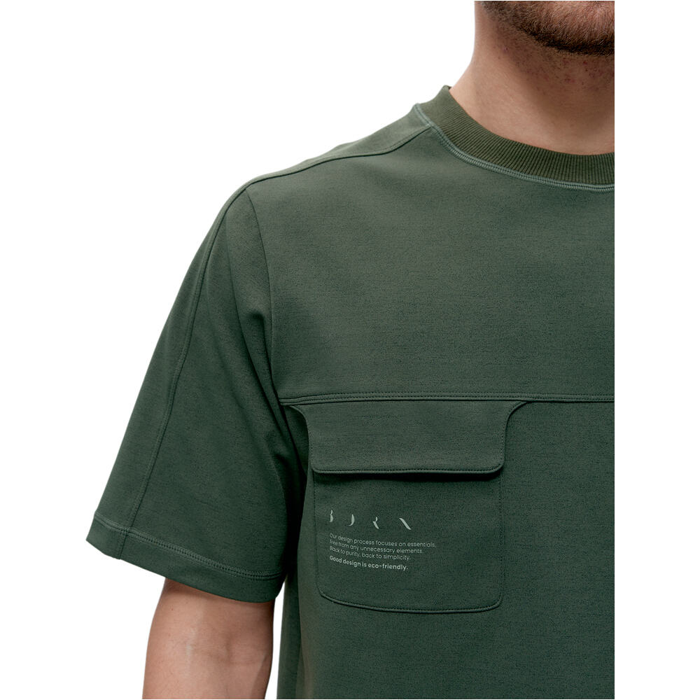 Born Living Yoga camiseta fitness hombre Tirreno vista detalle