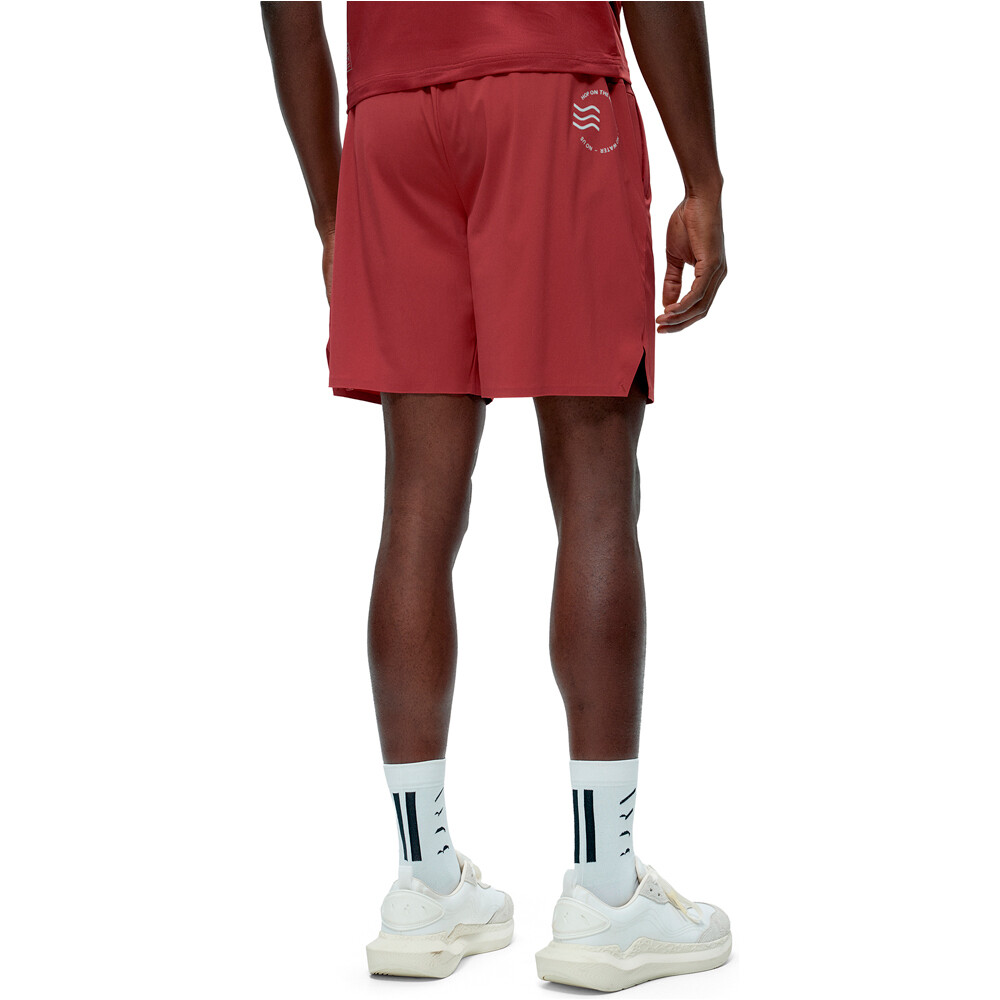 Born Living Yoga pantalón corto fitness hombre Orinoco vista trasera