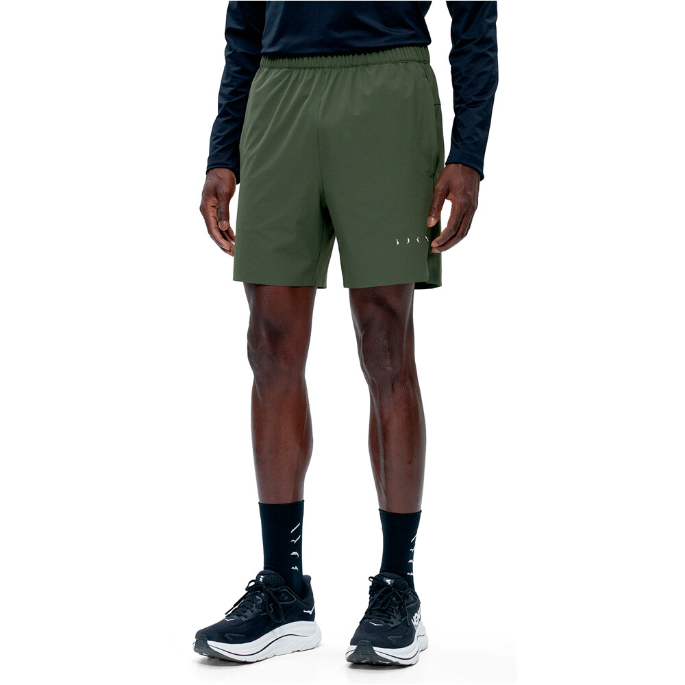 Born Living Yoga pantalón corto fitness hombre Torne vista frontal
