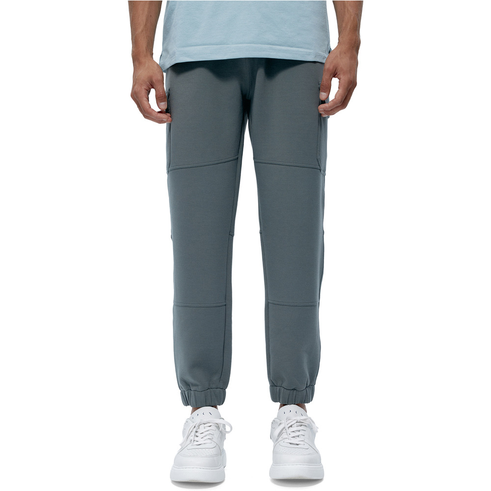 Born Living Yoga pantalon fitness hombre Grau vista frontal