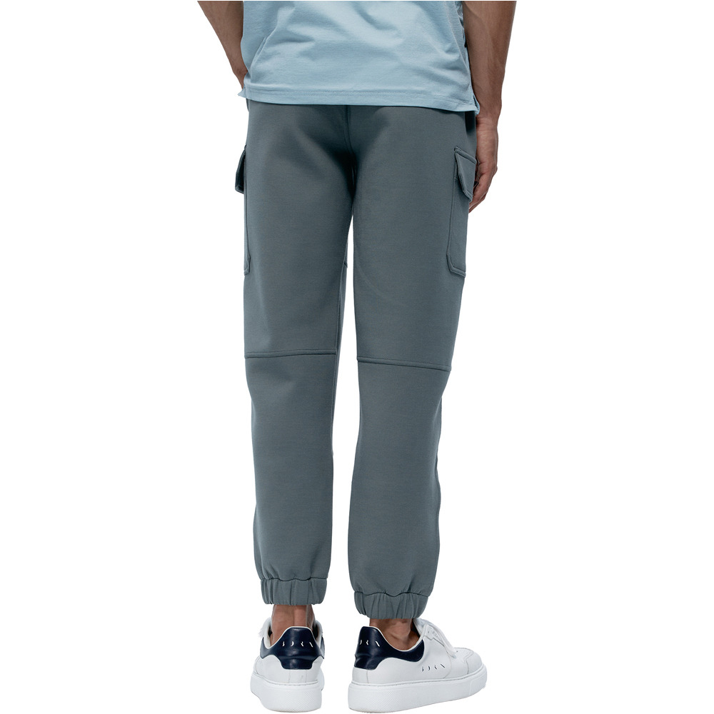 Born Living Yoga pantalon fitness hombre Grau vista trasera