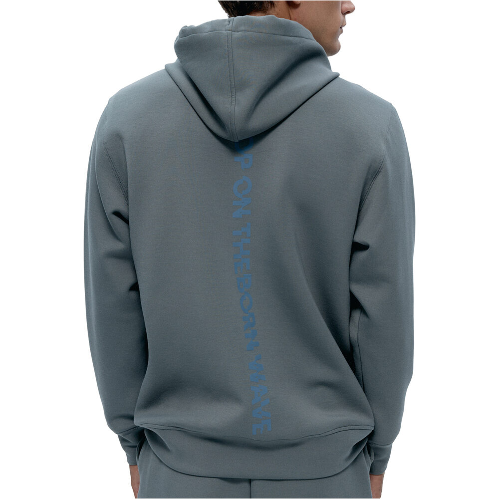 Born Living Yoga sudaderas deportivas hombre Grau vista trasera