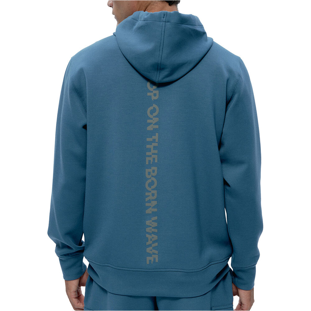 Born Living Yoga sudaderas deportivas hombre Grau vista trasera