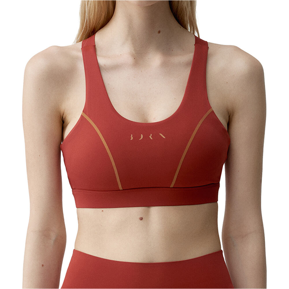 Born Living Yoga Sujetador Yoga Brone vista frontal