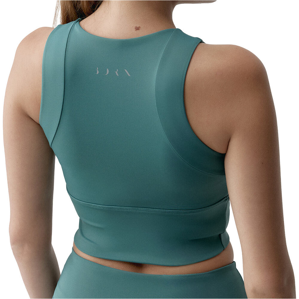 Born Living Yoga Sujetador Yoga Marina vista trasera