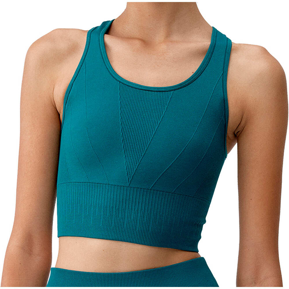 Born Living Yoga Sujetador Yoga Top Laia vista frontal