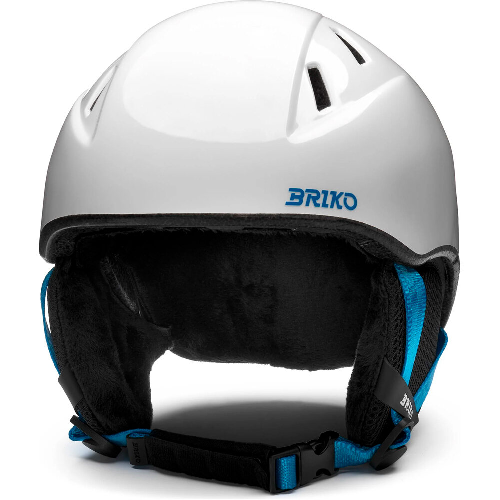 Briko casco esquí infantil MAKALU A0D-SHINY WHITE vista frontal