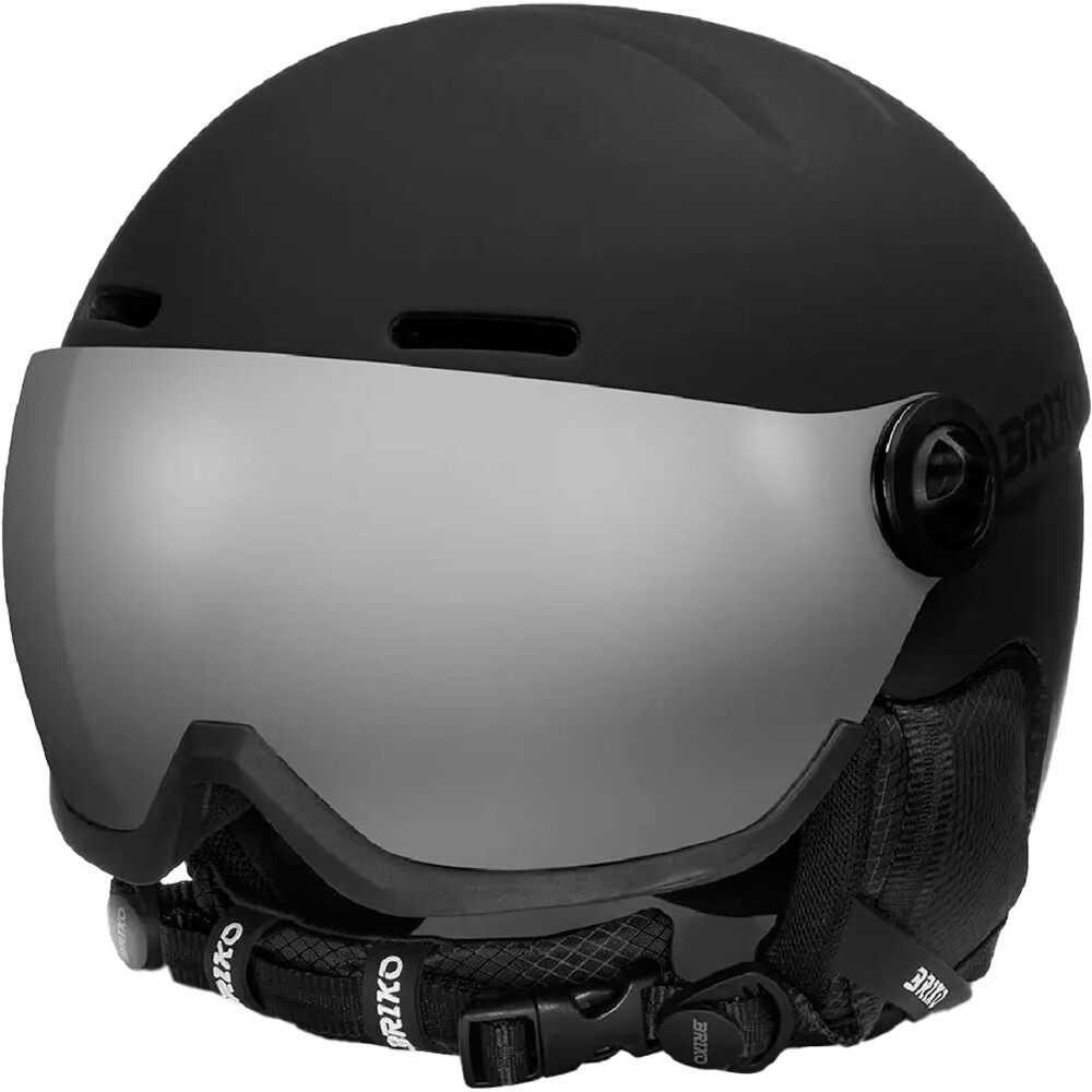 Briko casco esquí TEIDE 2.0 VISOR MATT BLACK MATT BLACK vista frontal