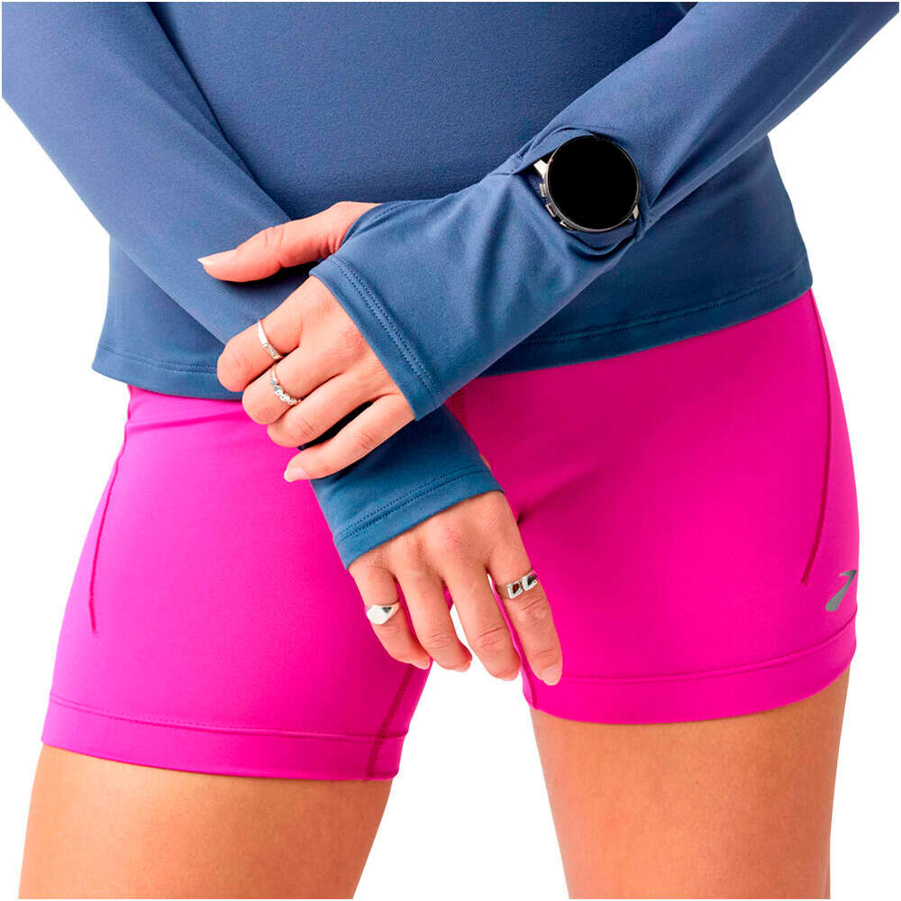 Brooks camiseta entrenamiento manga corta mujer Dash 1/2 Zip 3.0 03