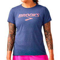 Brooks camiseta entrenamiento manga corta mujer Distance Short Sleeve 3.0 vista frontal