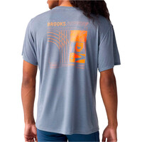 Brooks camiseta técnica manga corta hombre Distance Short Sleeve 3.0 vista trasera
