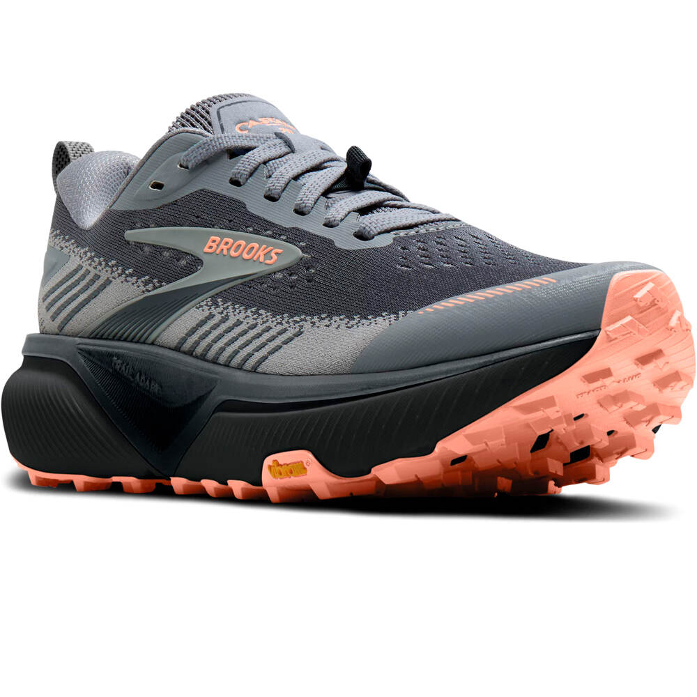 Brooks zapatillas trail mujer Cascadia 20 lateral interior