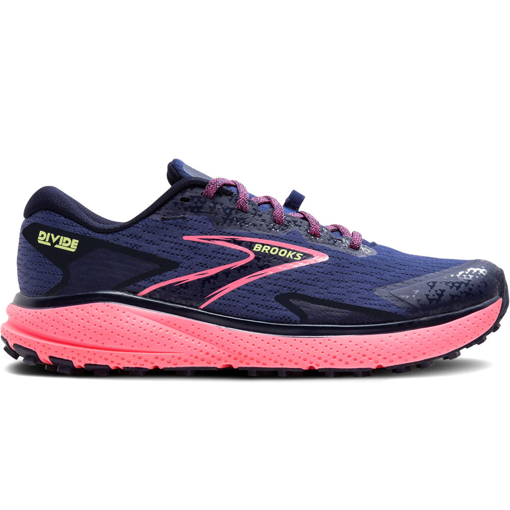 Brooks zapatillas trail mujer Divide 5 lateral exterior
