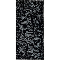 Buff tubular infantil TIVAT BLACK vista trasera