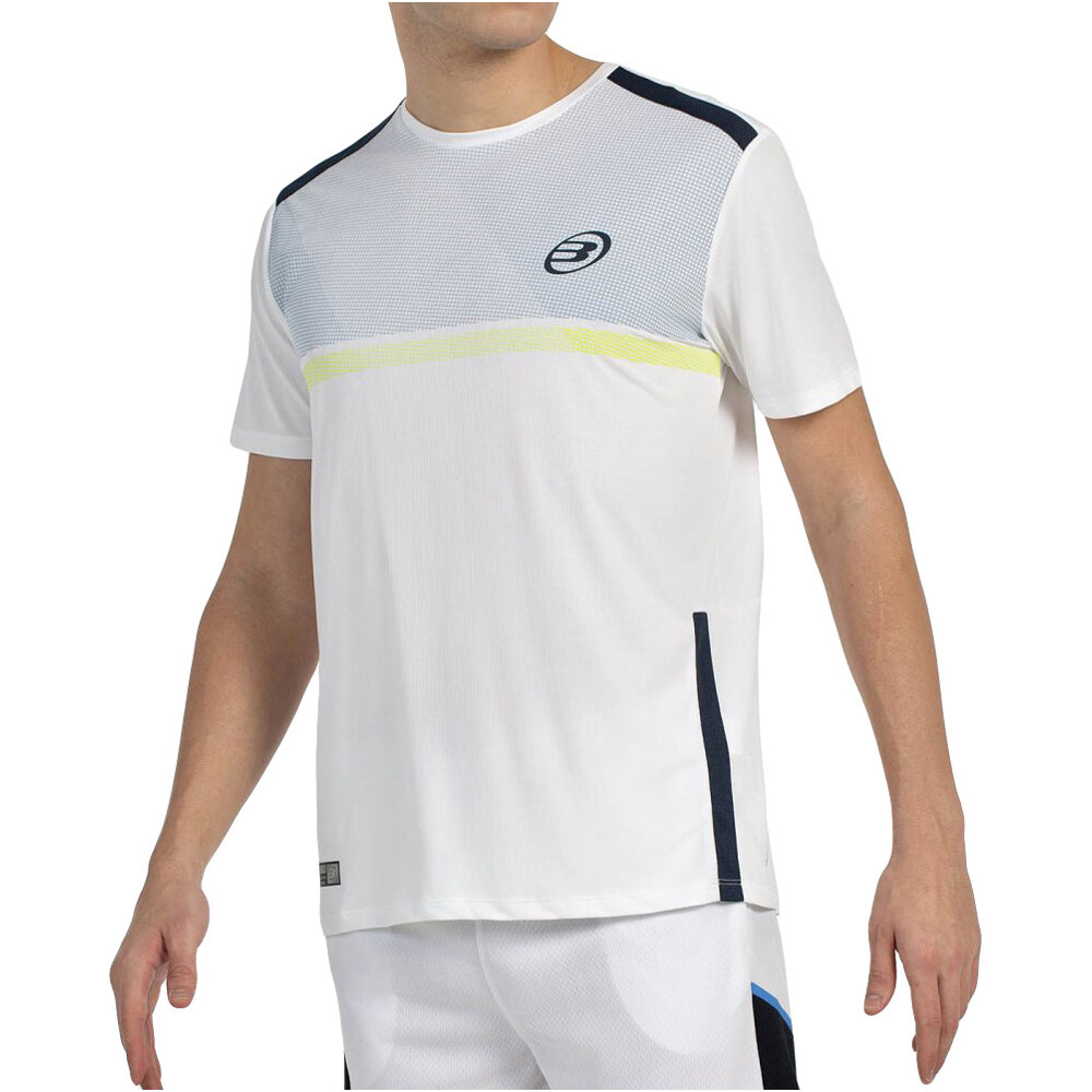 Bullpadel camiseta tenis manga corta hombre BILAO vista detalle