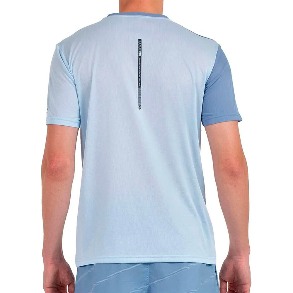 Bullpadel camiseta tenis manga corta hombre CAMISETA BULL CACIN vista trasera