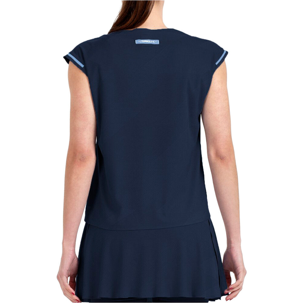 Bullpadel camiseta tenis manga corta mujer PINATAR vista trasera