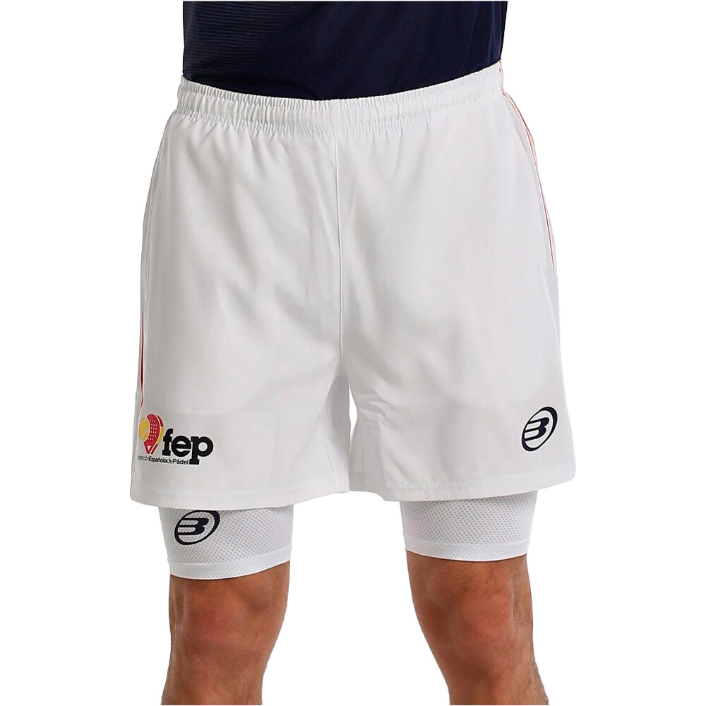 Bullpadel pantalón tenis hombre FRAGOSA vista frontal