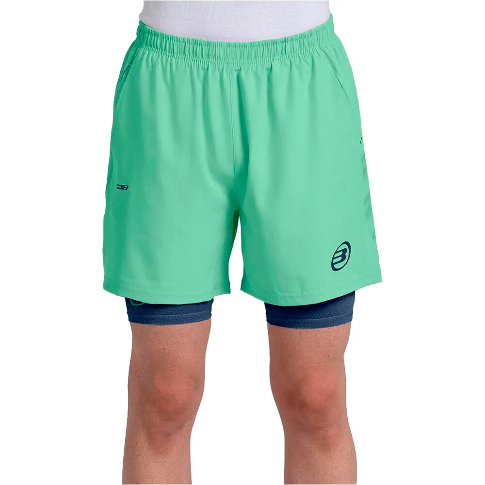 Bullpadel pantalón tenis hombre SHORT BULL MANSIL vista frontal
