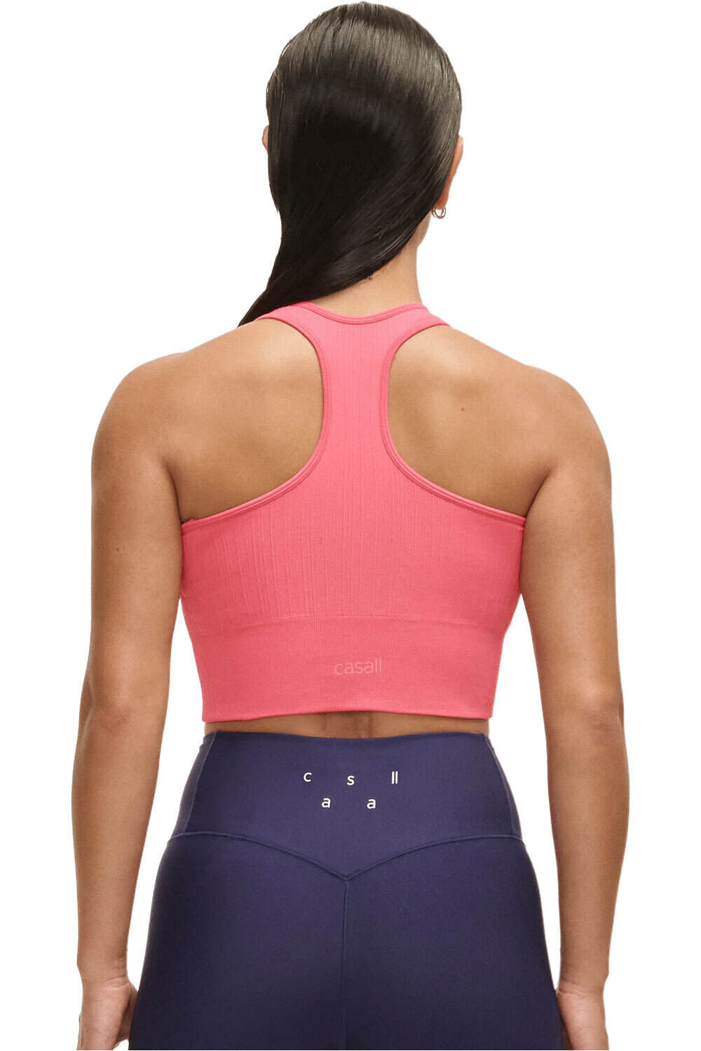 Casall Sujetador Yoga Casall Multi Rib Seamless Padded Sports Top vista trasera