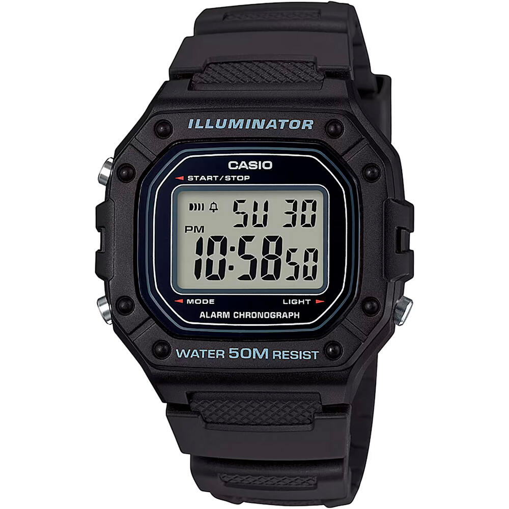 Casio reloj deportivo W-218H-1AVEF vista frontal