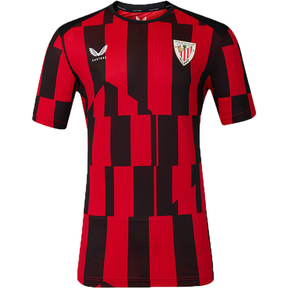 Castore camiseta de fútbol oficiales ATHL.BILBAO 27 PRE MATCH SHORT SLEEVE TEE vista frontal