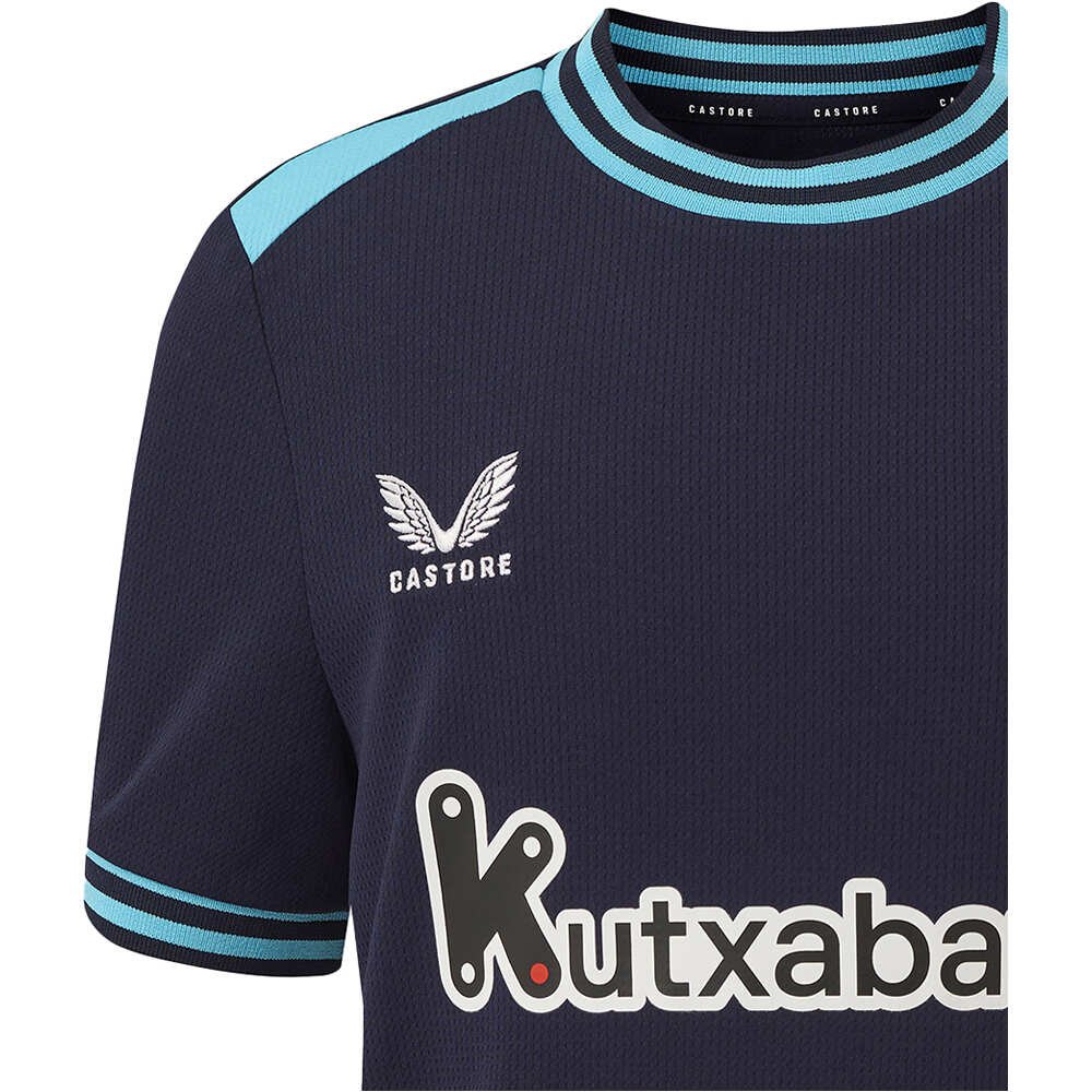 Castore camiseta de fútbol oficiales niño ATHL.BILBAO 26 AWAY INF SS SHIRT vista detalle