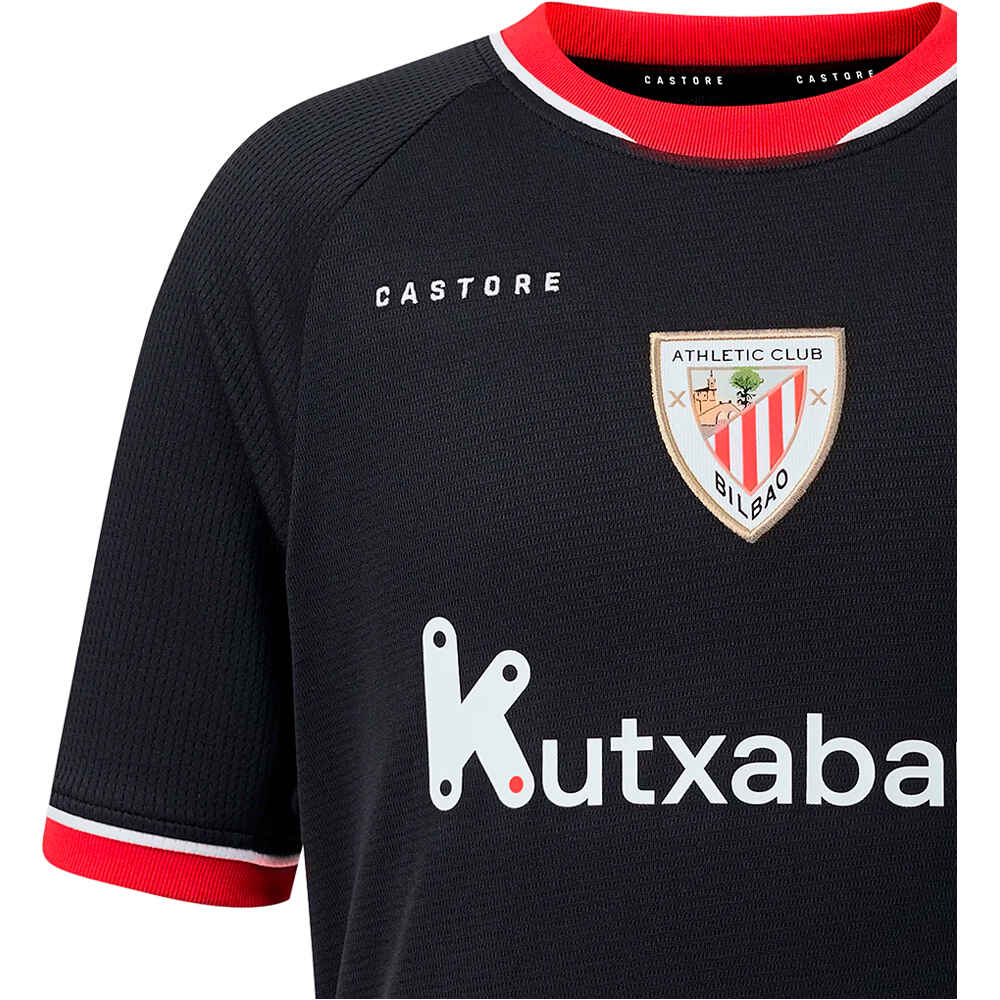 Castore camiseta de fútbol oficiales niño ATHL.BILBAO 27 AWAY INF SS SHIRT vista detalle
