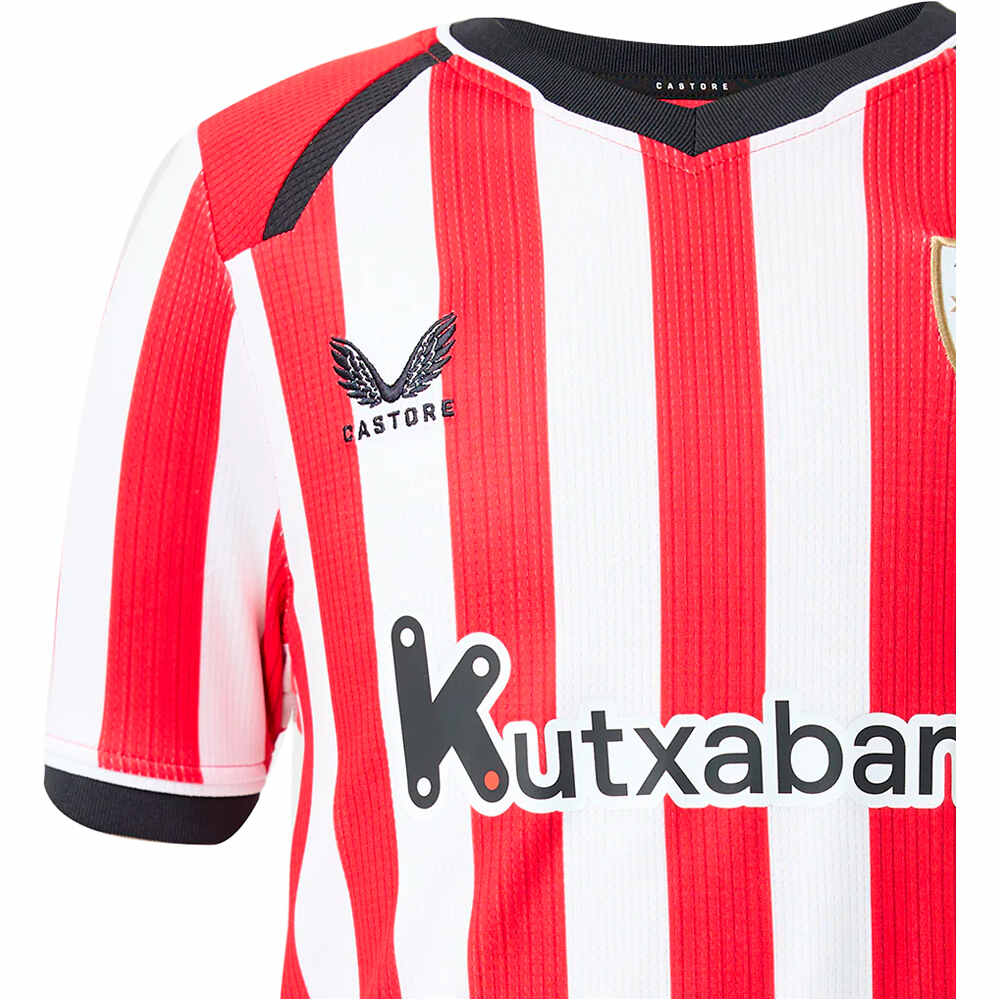 Castore camiseta de fútbol oficiales niño ATHL.BILBAO 27 HOME INF SS SHIRT vista detalle
