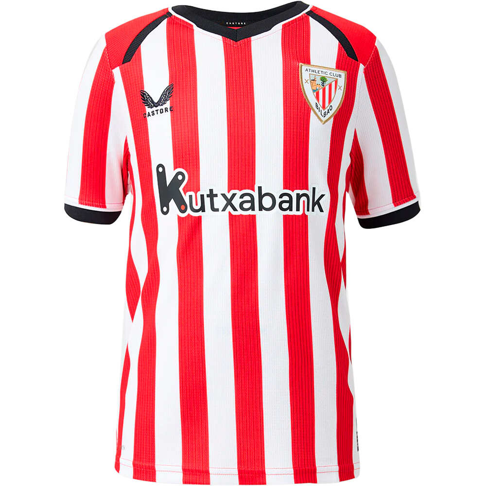 Castore camiseta de fútbol oficiales niño ATHL.BILBAO 27 HOME INF SS SHIRT vista frontal