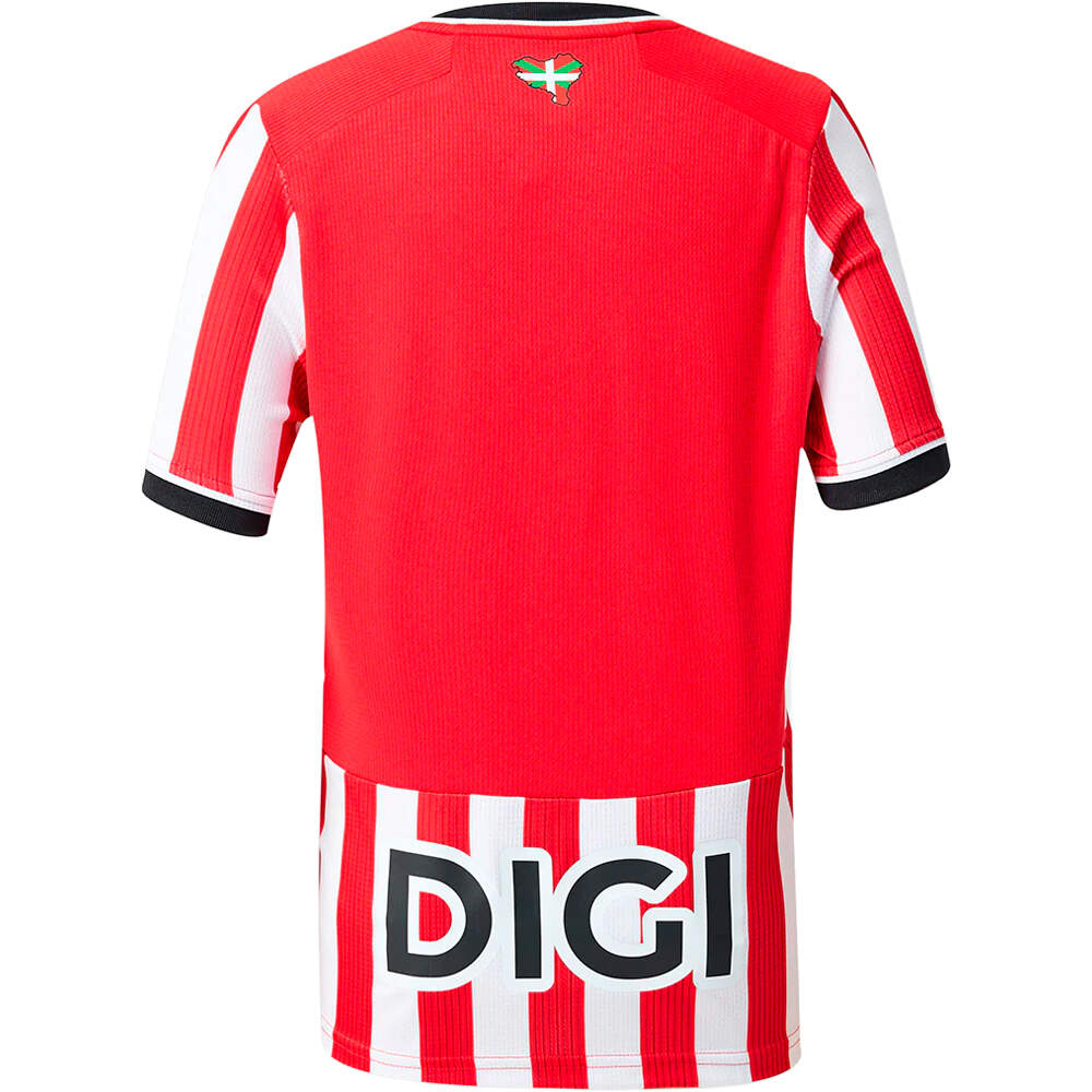 Castore camiseta de fútbol oficiales niño ATHL.BILBAO 27 HOME INF SS SHIRT vista trasera
