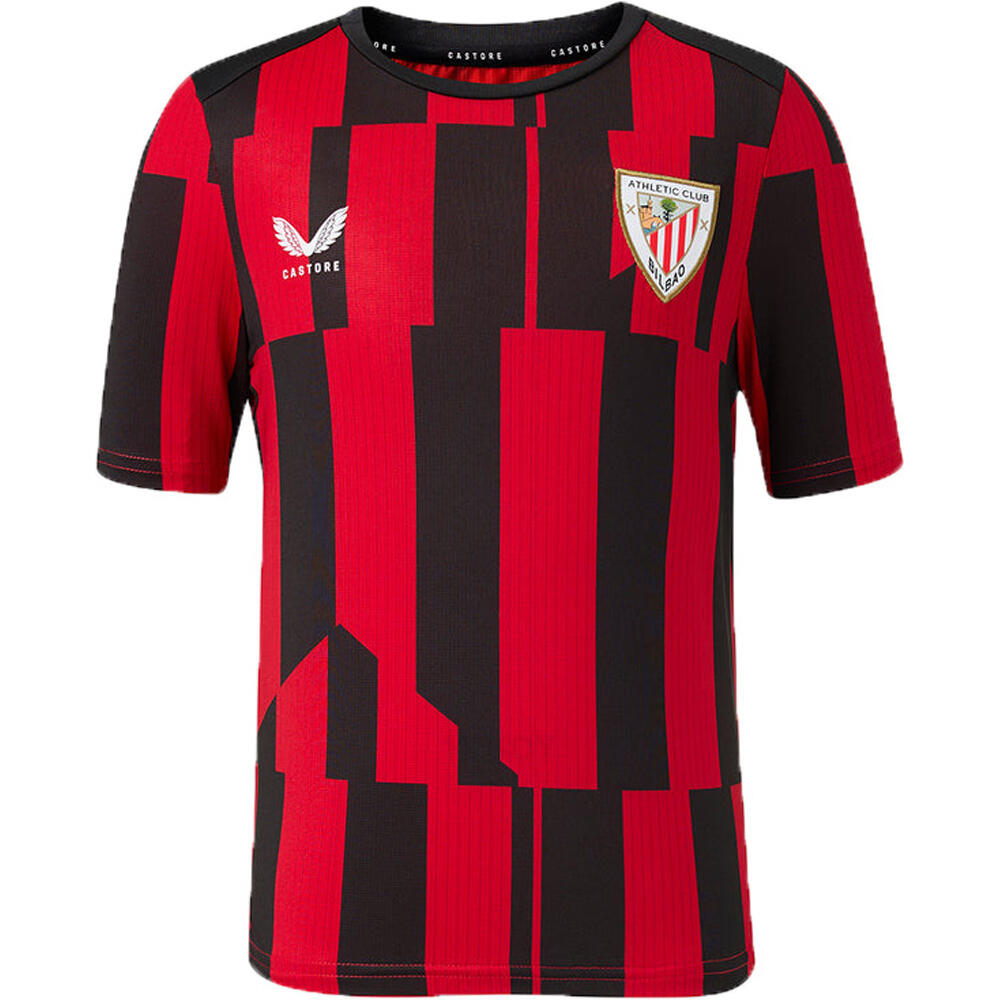 Castore camiseta entrenamiento niño ATHL.BILBAO 27 PRE MATCH SHORT INF SLEEVE TEE vista frontal