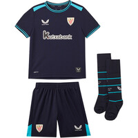 Castore equipación fútbol niño ATHL.BILBAO 26 AWAY INF KIT vista frontal
