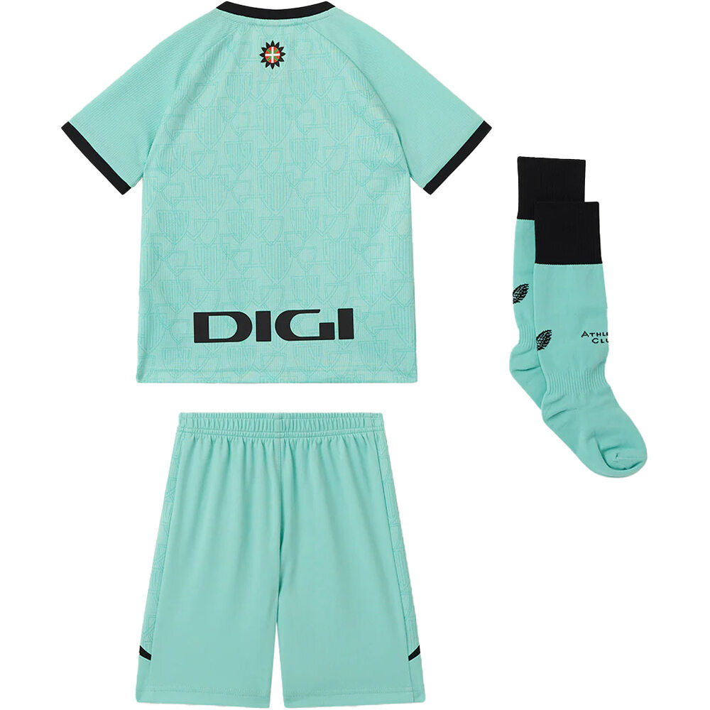 Castore equipación fútbol niño ATHL.BILBAO 26 THIRD INF KIT vista trasera