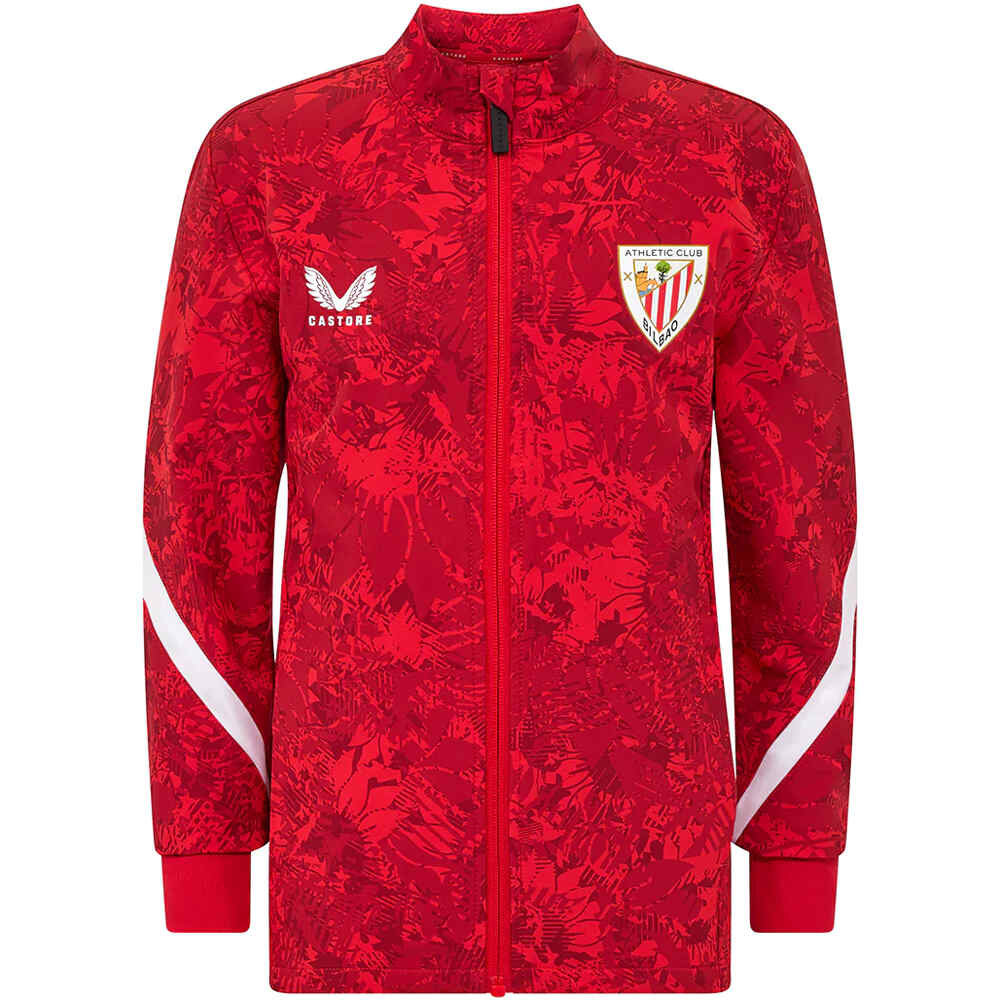 Castore sudadera entrenamiento fútbol niño ATHL.BILBAO 26 PRE MATCH JACKET INF vista frontal