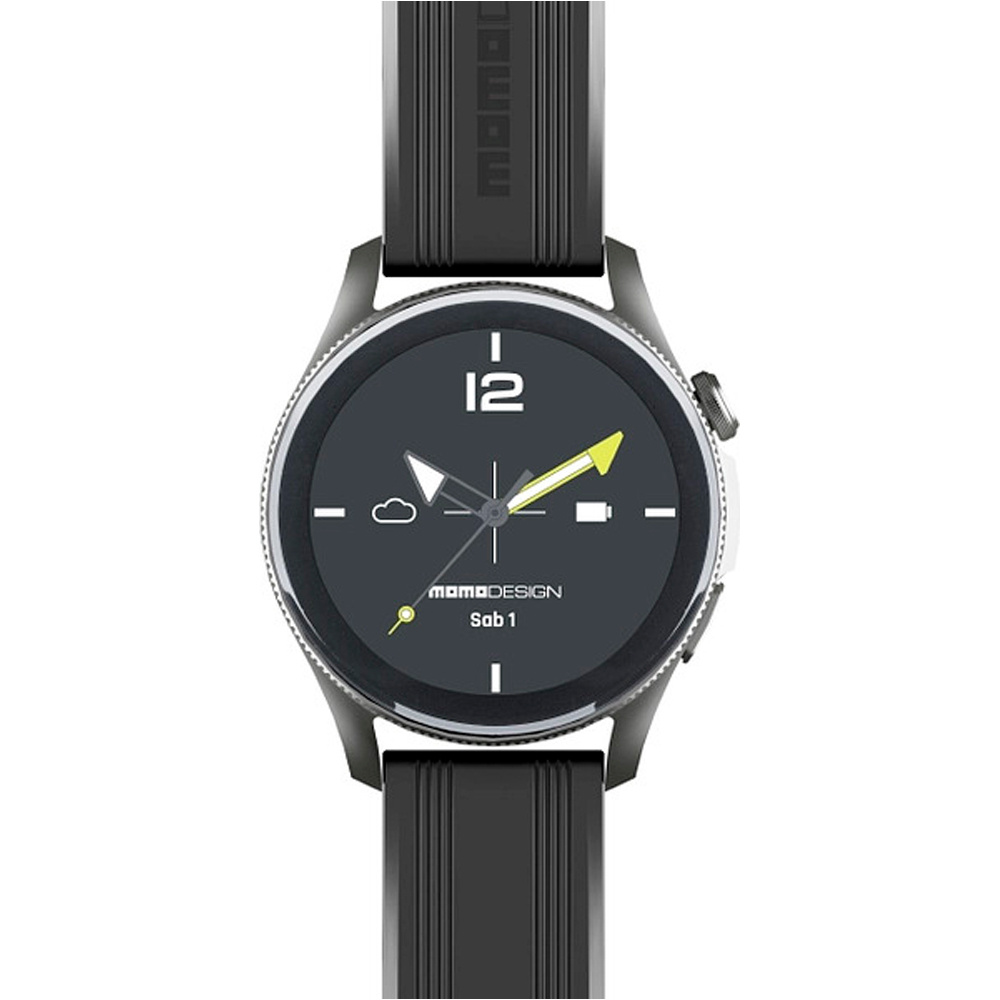 Cellular Line smartwatch RELOJ INTELIGENTE REDONDO BT NEGRO MOMO DESING vista frontal