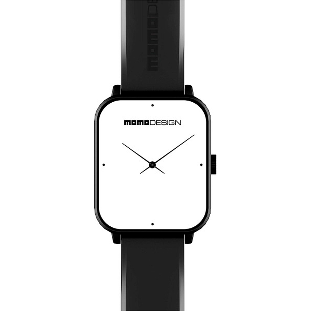 Cellular Line smartwatch RELOJ INTELIGENTE SQUARE BT NEGRO MOMO DESING vista frontal