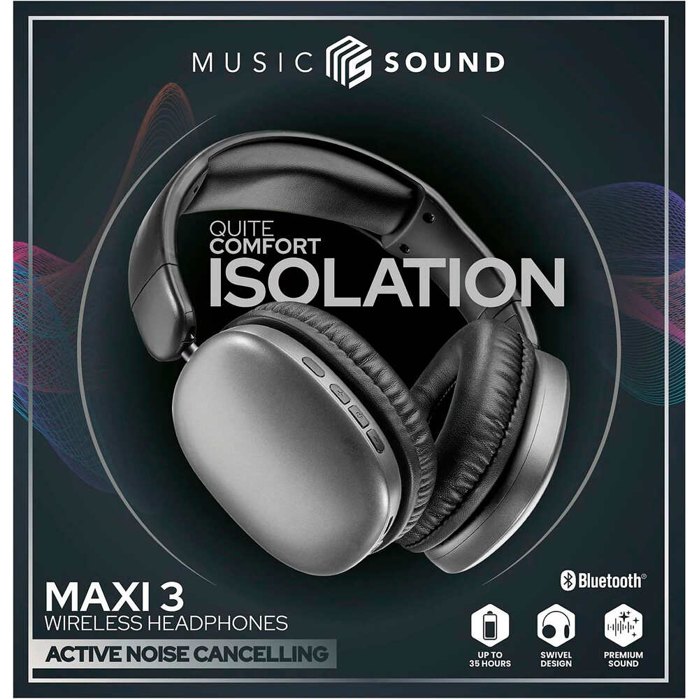 Cellular Line sonido AURICULAR DIADEMA BT MAXI3 CANCELACION RUIDO NEGRO 01