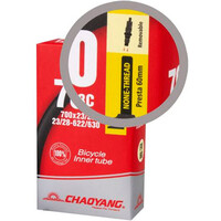 Chaoyan cámara bicicleta carretera Cmara 700x23/28C FV 80 mm val vista frontal