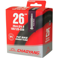 Chaoyan cámara bicicleta mtb Cmara Fat  26x4.0/4.9 FV 48 mm vista frontal