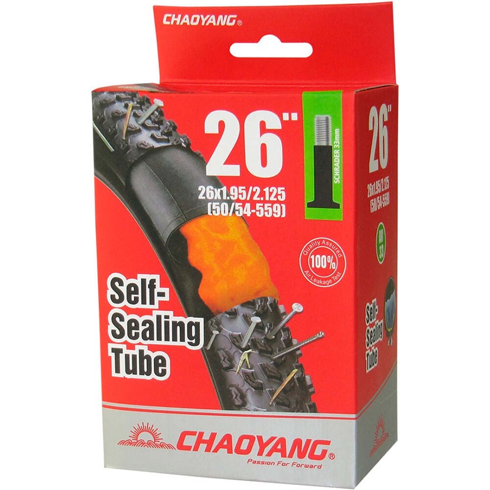 Chaoyan cámara bicicleta mtb Cmara Sellante 26x1.95/2,125 AV vista frontal