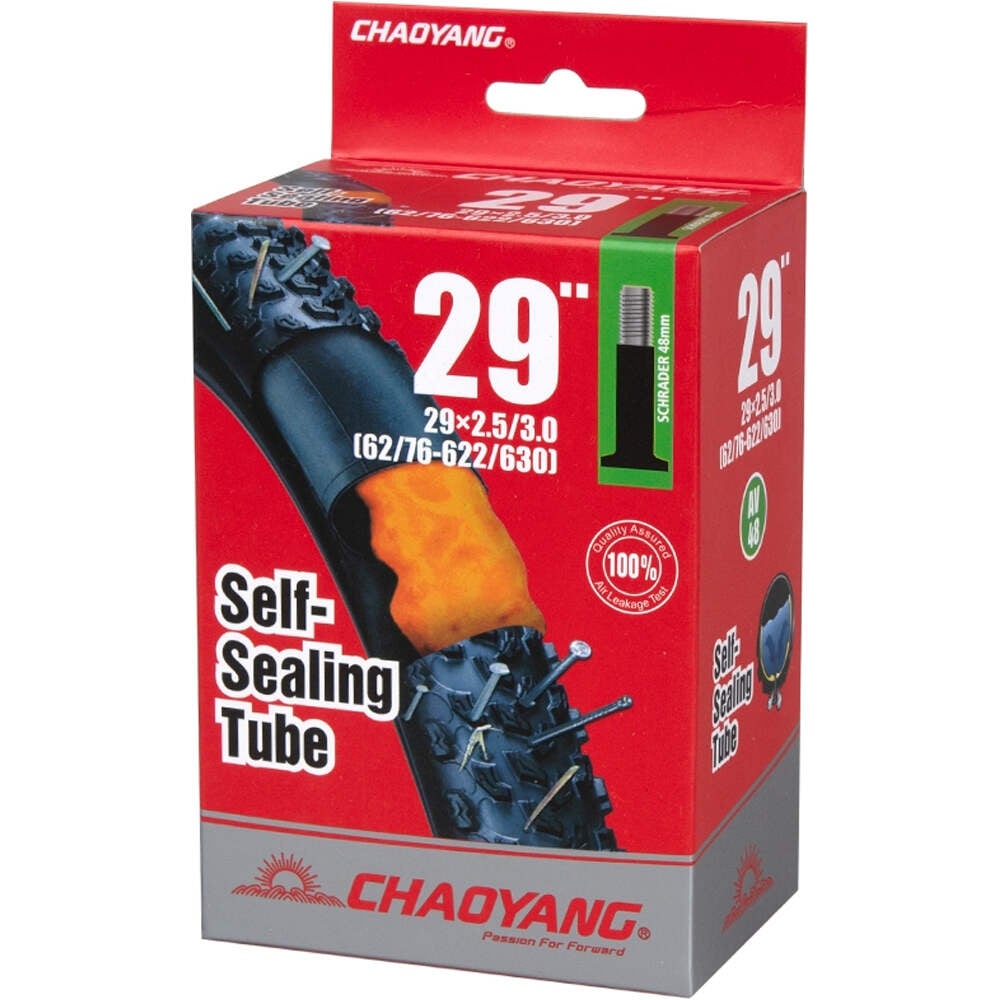 Chaoyan cámara bicicleta mtb Cmara Sellante 29x2,50/3,00 AV 48 mm vista frontal