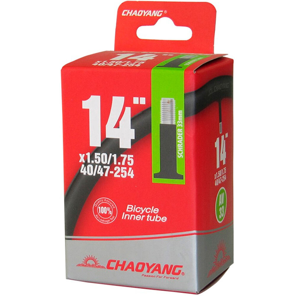 Chaoyan cámara rueda bicicleta infantil Cmara 14x1.50/1.75 AV vista frontal