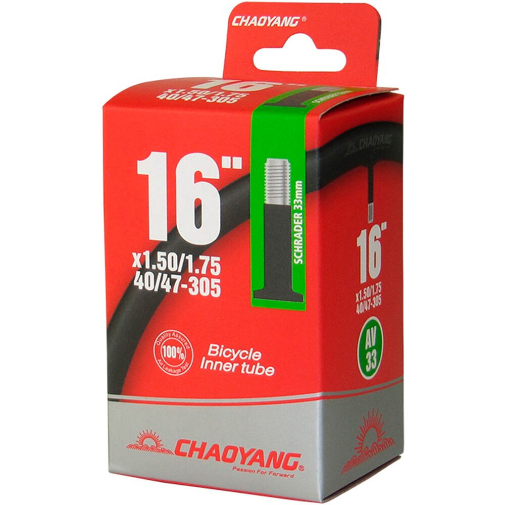 Chaoyan cámara rueda bicicleta infantil Cmara 16x1.50/1.75 AV vista frontal
